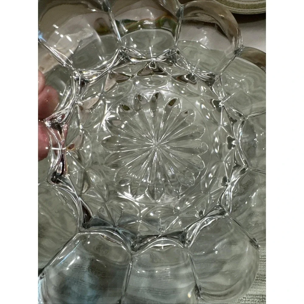 Vintage Anchor‎ Hocking Heavy Clear Glass 10